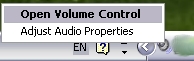 open volume control